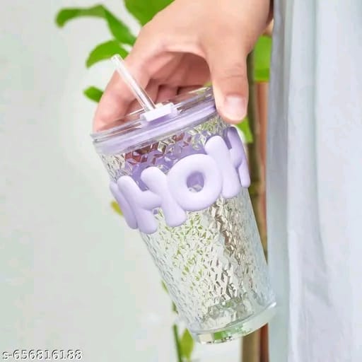 Glass Sipper with Lid & Straw