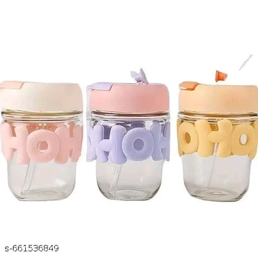 Cute Glass Sipper Mug
