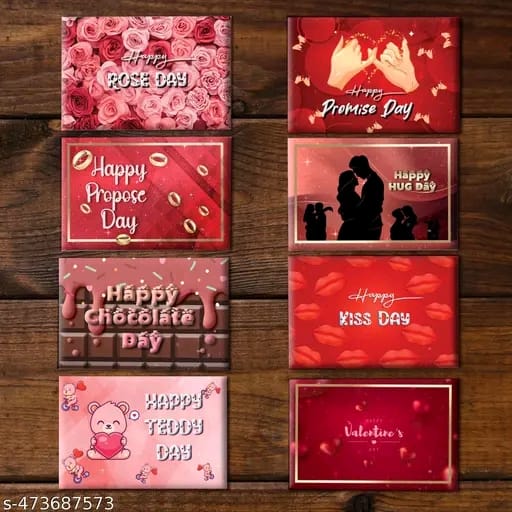 Valentine Week Gift Cards for 8 Days
