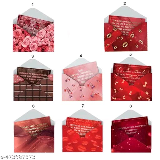 Valentine Week Gift Cards for 8 Days